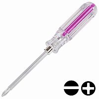 Отвертка комбинированная Rexant PH2/SL6, двухсторонняя 120 мм  картинка